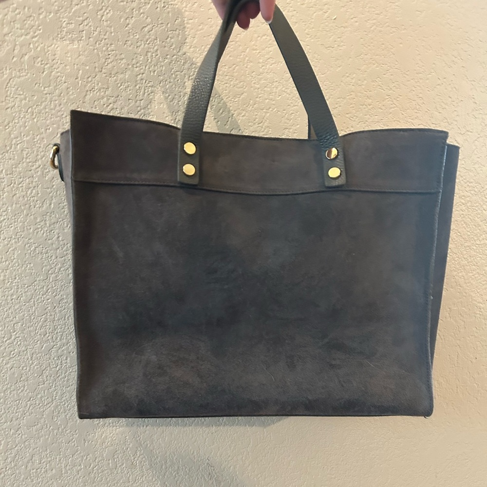 Mark & Graham Suede Tote Bag